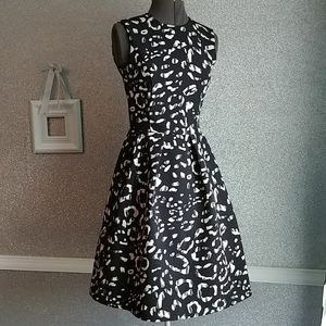 Classy black and white dress